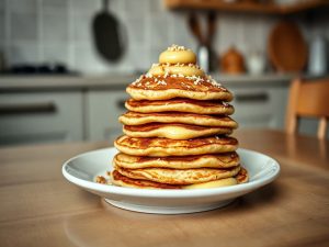 Panqueca Doce Cetogênica com Recheio de Coco