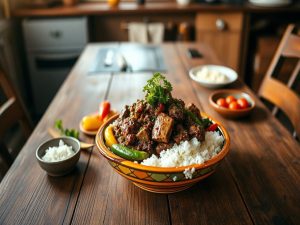 Carne Moída com Pimentão à Moda Brasileira