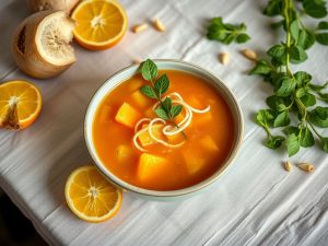 Sopa Cetogênica de Abóbora com Gengibre