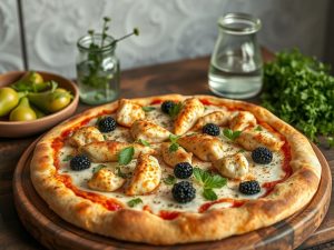 Pizza Cetogênica de Frango com Catupiry