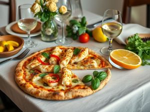 Pizza Cetogênica de Frango com Queijo