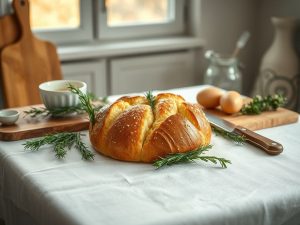 Pão Cetogênico de Páscoa com Ervas Finas