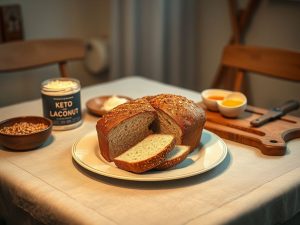 Pão Cetogênico de Coco e Linhaça