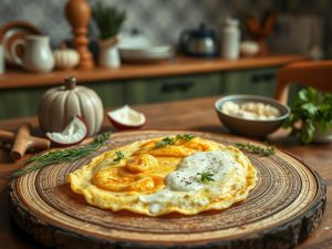 Omelete Doce Cetogênica de Coco e Canela