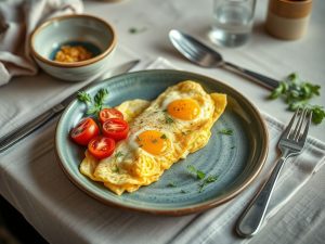 Omelete Recheado à Moda Brasileira