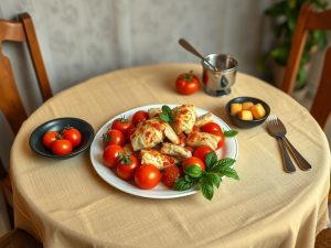 Tomate Recheado com Frango à Moda Brasileira