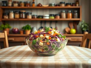 Salada de Maionese com Repolho Cetogênica