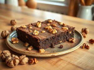 Brownie Cetogênico de Chocolate com Nozes