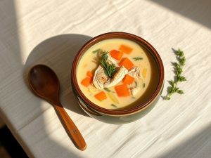 Sopa Cetogênica de Frango com Ervas