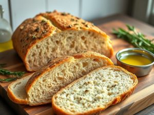 Pão Proteico Cetogênico com Ervas Aromáticas